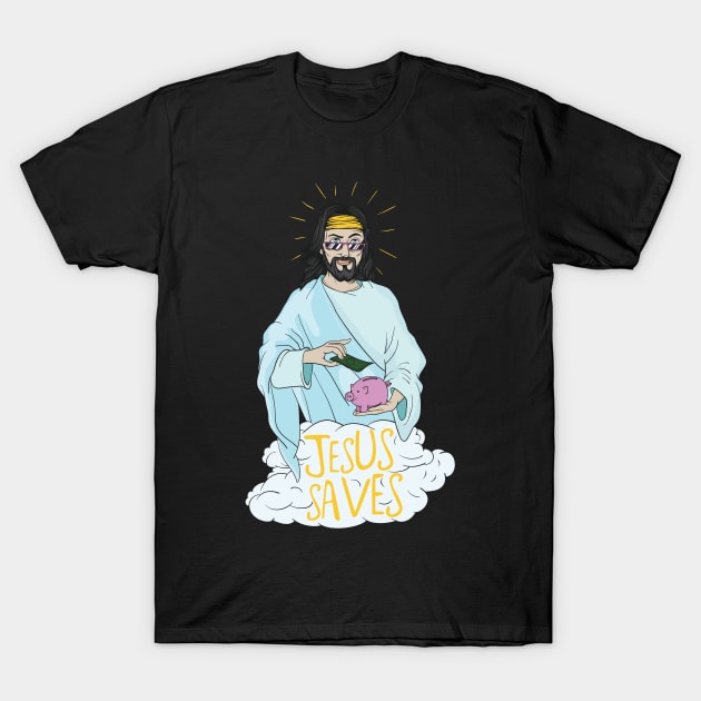 Jesus saves! T-Shirt by secondskin